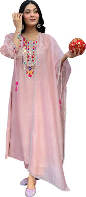 Irenzz Enterprise Embroidered Kurta, Trouser/Pant & Dupatta Set