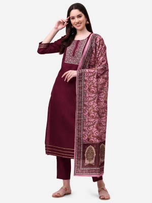 Arriva Fab Embroidered Kurta, Trouser/Pant & Dupatta Set