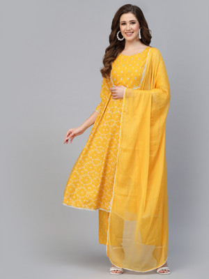 KBZ Printed Kurta, Trouser/Pant & Dupatta Set