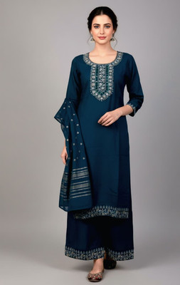 NOMANI FASHION Embroidered Kurta, Palazzo & Dupatta Set