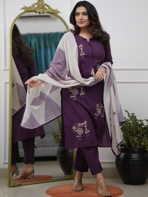 DDH Printed Kurta, Salwar & Dupatta Set