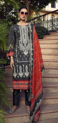 Wafa Creations Embroidered Kurta, Palazzo & Dupatta Set