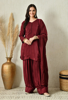 shopbegum Embroidered Kurta, Salwar & Dupatta Set