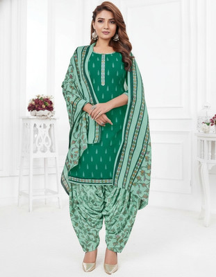 The Weavers Shop by Raavi Printed Kurta, Salwar & Dupatta Set