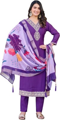 Moda Rapido Embroidered Kurta, Trouser/Pant & Dupatta Set