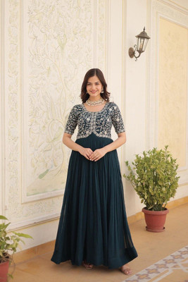 MND CREATION Flared/A-line Gown(Yellow)