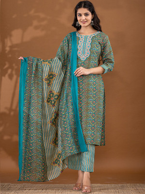 Seemrat Printed Kurta, Trouser/Pant & Dupatta Set
