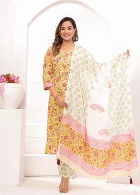 vasuprada Printed Kurta, Trouser/Pant & Dupatta Set