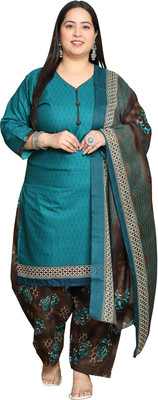 Wonder Weave Printed Kurta, Patiala & Dupatta Set