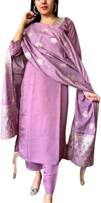 IQURACREATION Woven, Embroidered Kurta, Salwar & Dupatta Set