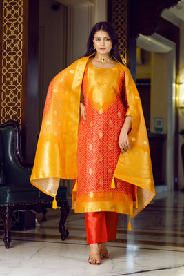 KIONA FAB Printed Kurta, Trouser/Pant & Dupatta Set