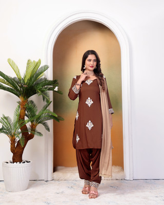 ShopGlobal Women Kurta Patiala Dupatta Set
