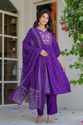 Wadani Floral Print Kurta, Trouser/Pant & Dupatta Set