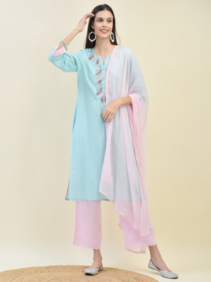 SHREE - SHE IS SPECIAL Embroidered Kurta, Trouser/Pant & Dupatta Set