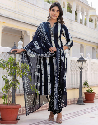 Skylee Printed, Embroidered, Embellished Kurta, Salwar & Dupatta Set
