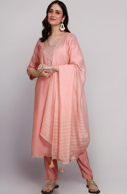 OXIT CLASS Embroidered Kurta, Trouser/Pant & Dupatta Set