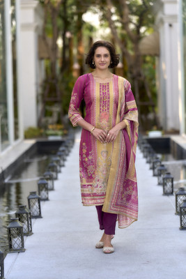 Shree Laxminarayan export Printed, Self Design Kurta, Trouser/Pant & Dupatta Set