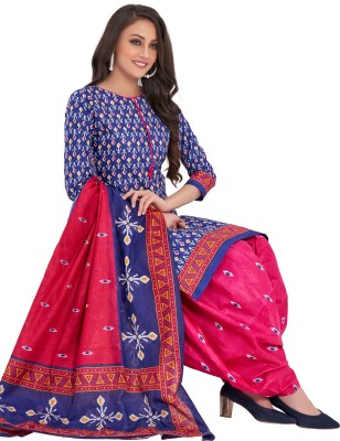 spk fashion Printed Kurta, Salwar & Dupatta Set