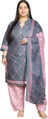 VihaanExim Printed Kurta, Patiala & Dupatta Set