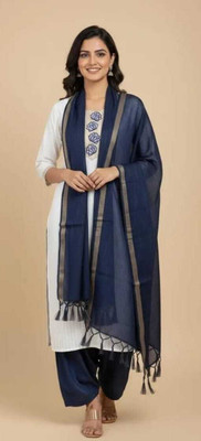 LBM COLLECTIONS Embroidered Kurta, Palazzo & Dupatta Set