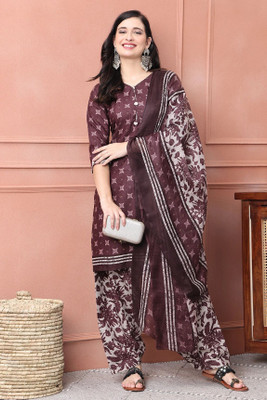 Rajnandini Printed Kurta, Patiala & Dupatta Set