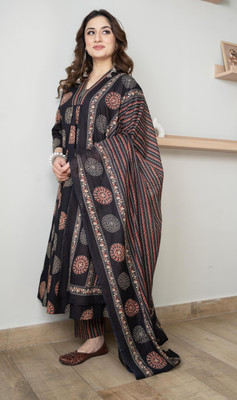 Arayna Printed Kurta, Palazzo & Dupatta Set
