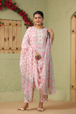 Seemrat Printed Kurta, Trouser/Pant & Dupatta Set