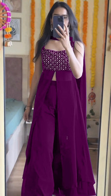 LIMBUDI CREATION Embroidered Kurta, Trouser/Pant & Dupatta Set