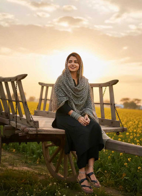 INSPIREASHION Solid Kurta, Salwar & Dupatta Set