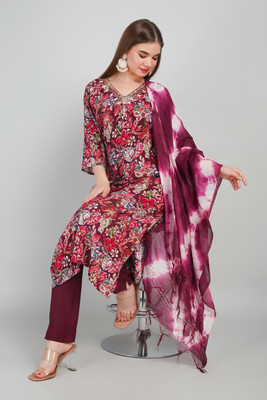 mahisha fashion Printed Kurta, Trouser/Pant & Dupatta Set