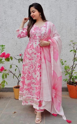 SUBH LAXMI Printed Kurta, Palazzo & Dupatta Set