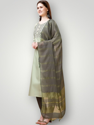 vedu Embroidered Kurta, Palazzo & Dupatta Set