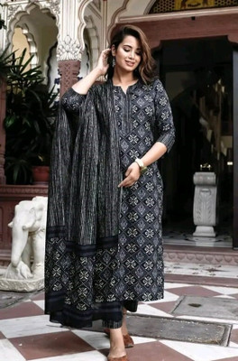Shandhya Printed Kurta, Trouser/Pant & Dupatta Set