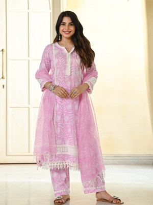 LavishLooks Printed Kurta, Trouser/Pant & Dupatta Set