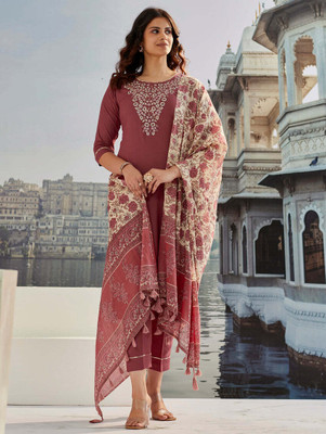 Shanti Creation Embroidered Kurta, Trouser/Pant & Dupatta Set