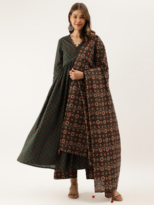 DIVENA Floral Print Kurta, Trouser/Pant & Dupatta Set