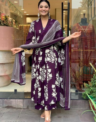 Rini and Niri Printed Kurta, Trouser/Pant & Dupatta Set