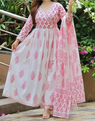 ALIEF COLLECTION Printed Kurta, Palazzo & Dupatta Set