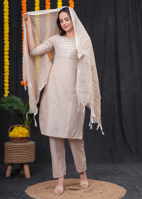 JN LOFTY Embroidered Kurta, Trouser/Pant & Dupatta Set