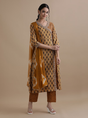 Jaipur Kurti Printed Kurta, Trouser/Pant & Dupatta Set