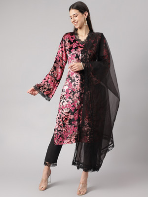 DIVENA Floral Print Kurta, Trouser/Pant & Dupatta Set