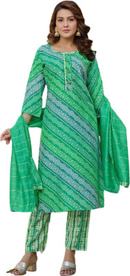 Aksh collection Floral Print Kurta, Trouser/Pant & Dupatta Set