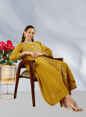 KHANJAN FASHION Embroidered Kurta, Trouser/Pant & Dupatta Set