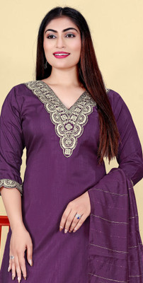Viyona Fashion Embroidered Kurta, Trouser/Pant & Dupatta Set