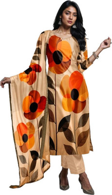 PAVITRARANG Printed Kurta, Trouser/Pant & Dupatta Set