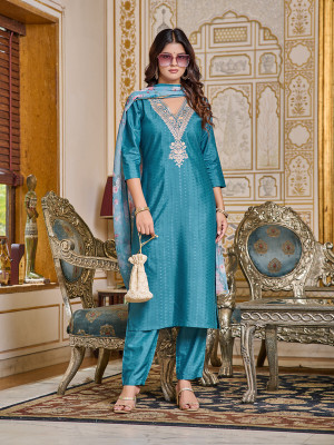 Mayrah Striped Kurta, Sharara & Dupatta Set