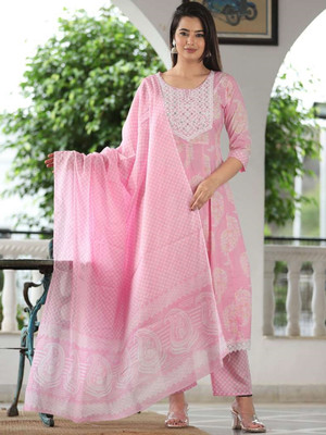 PARTHVI Embroidered Kurta, Trouser/Pant & Dupatta Set