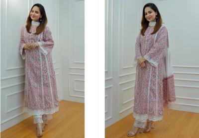 SUBH LAXMI Women Kurta Palazzo Dupatta Set