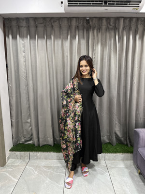 Gevariya Traders Printed Kurta, Palazzo & Dupatta Set