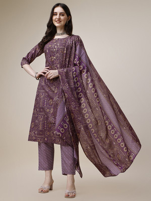 Tasrika Printed Kurta, Trouser/Pant & Dupatta Set
